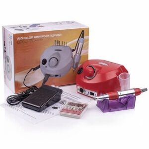 Фрезер для манікюру та педикюру Nail Master ZS-601 PRO Expert 45000 об/хв, 65 Вт( червоний)