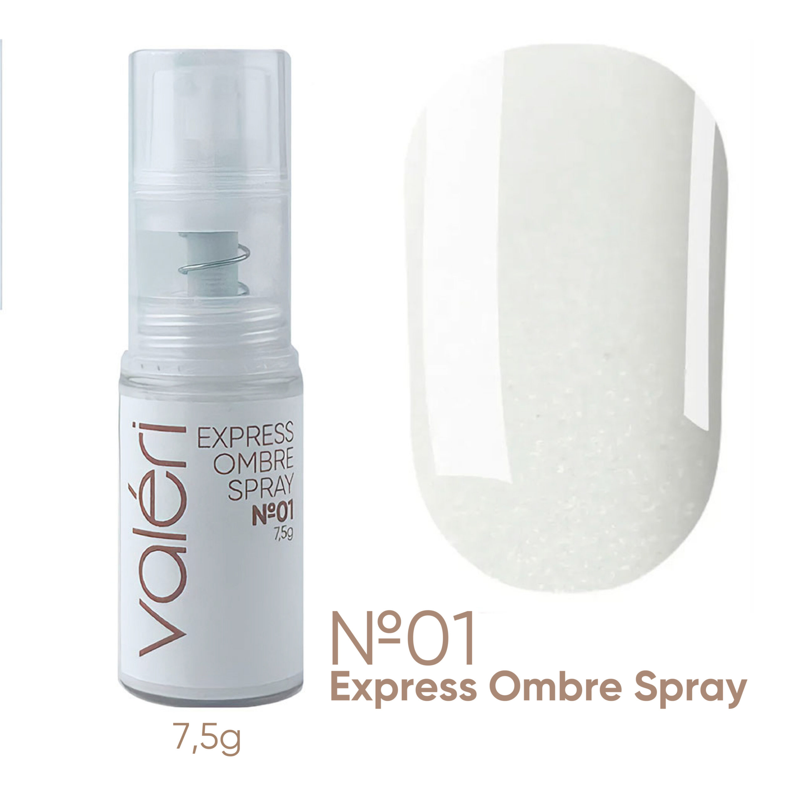 Valeri Express Ombre Spray №01 Експрес-спрей для омбре білий, 7.5 г