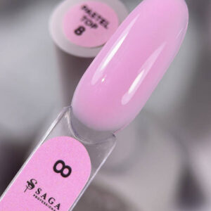 Топ кольоровий без липкого шару SAGA Professional Pastel Top №8, 10 мл