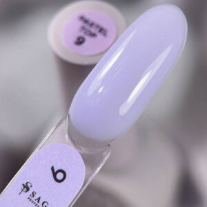 Топ кольоровий без липкого шару SAGA Professional Pastel Top №9, 10 мл