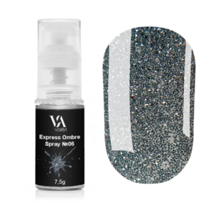 Valeri Express Ombre Spray №06 Експрес-спрей для омбре сріблястий глітерний, 7.5 г