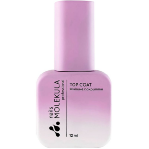 Molekula Top Coat No Sticky - топ каучуковий без липкого шару, 12 мл