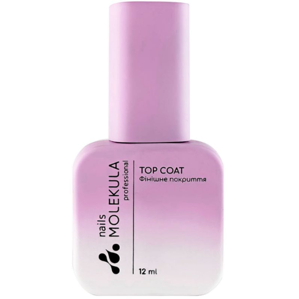 Molekula Top Coat No Sticky - топ каучуковий без липкого шару, 12 мл