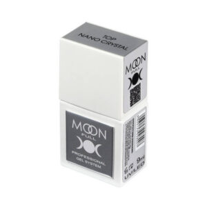 Топ без липкого шару Moon Full Top Coat Nano Crystal, без УФ фільтра, стійкий до подряпин, 9 мл
