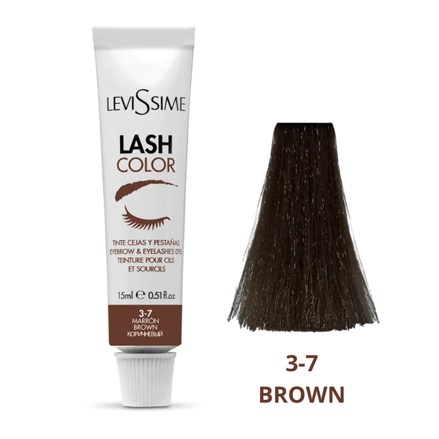 Levissime №3-7 (Левісім) фарба для брів і вій Коричнева Brown 15 мл