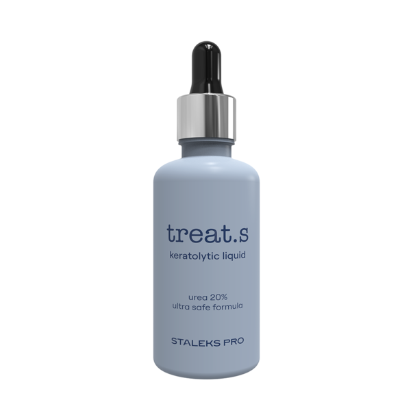 Рідкий кератолітик Staleks Pro treat.s Keratolytic Liquid (50 мл) з сечовиною 20% для педикюру